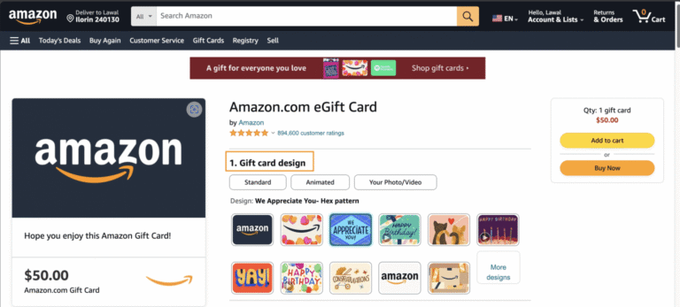 How to Send an Amazon Gift Card via Email