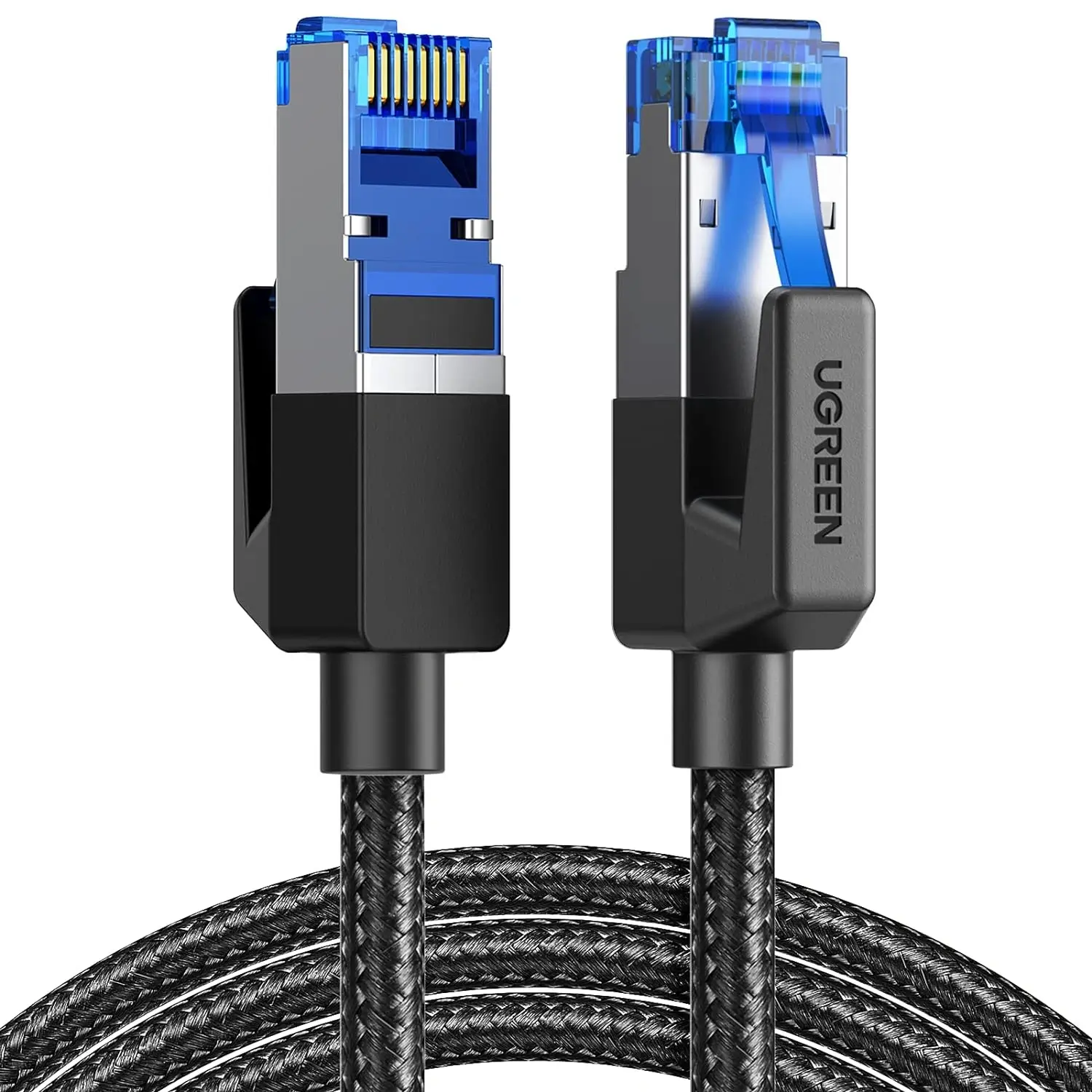 picture of blue cat 8 cable