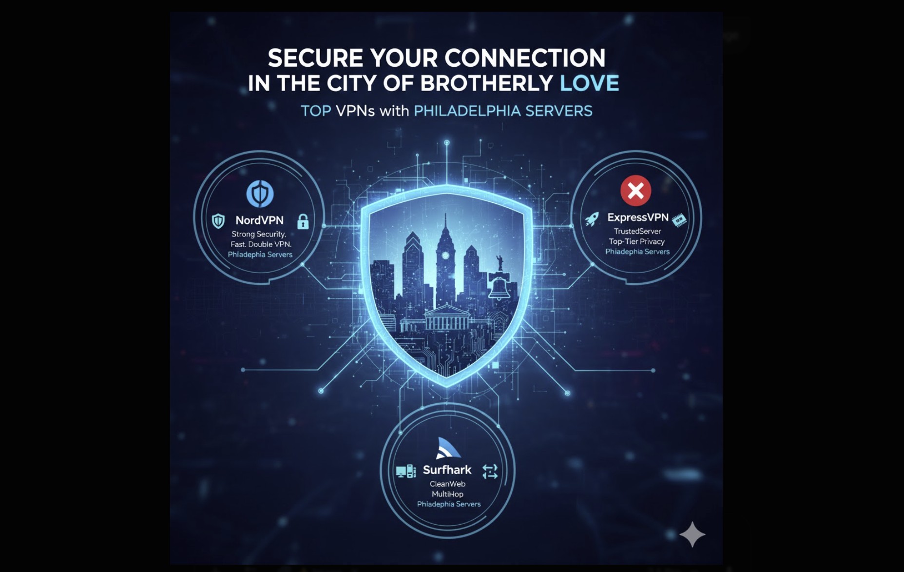 6 Best VPNs with Philadelphia Servers — Free & Paid