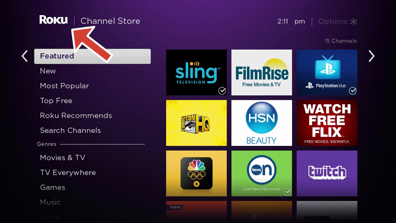 Black smart tv with roku platform