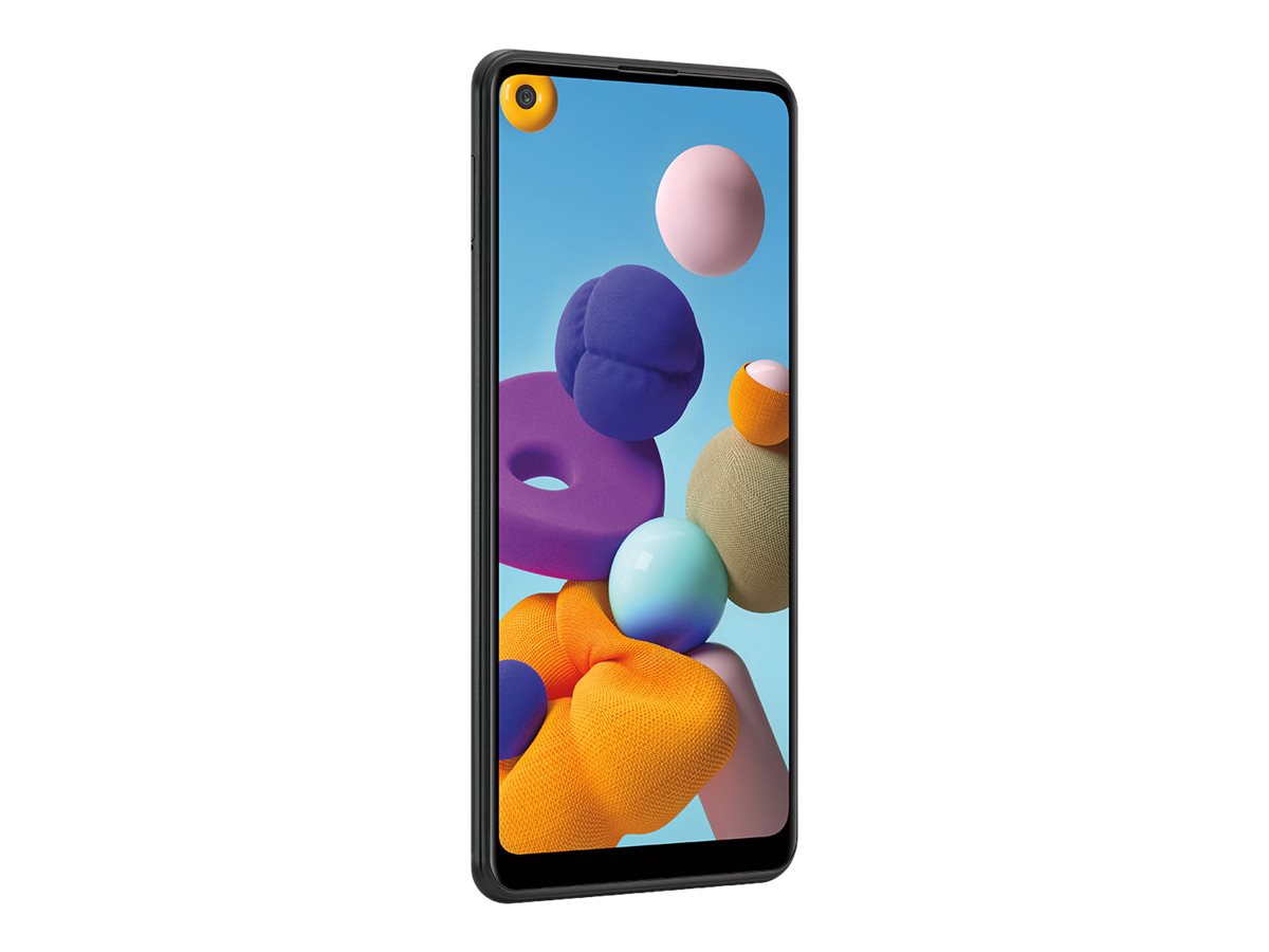 black Galaxy A21 model