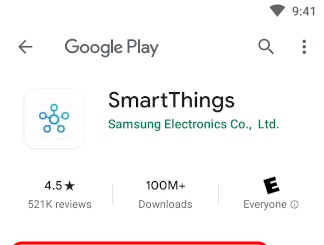 smart things app in google play