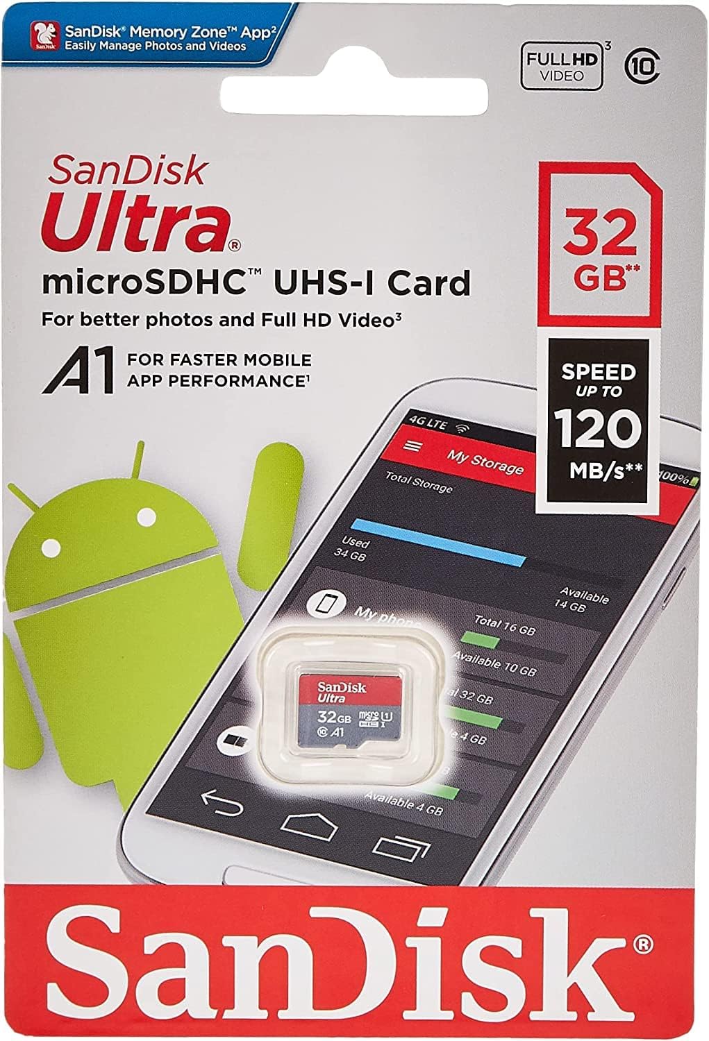 new sd card in package