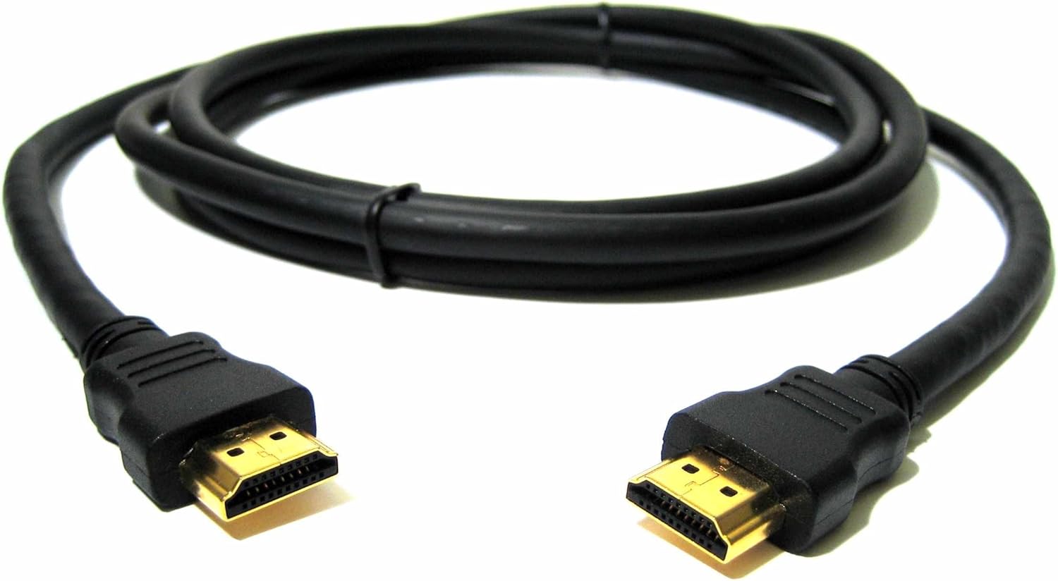 black and coiled hdmi cable