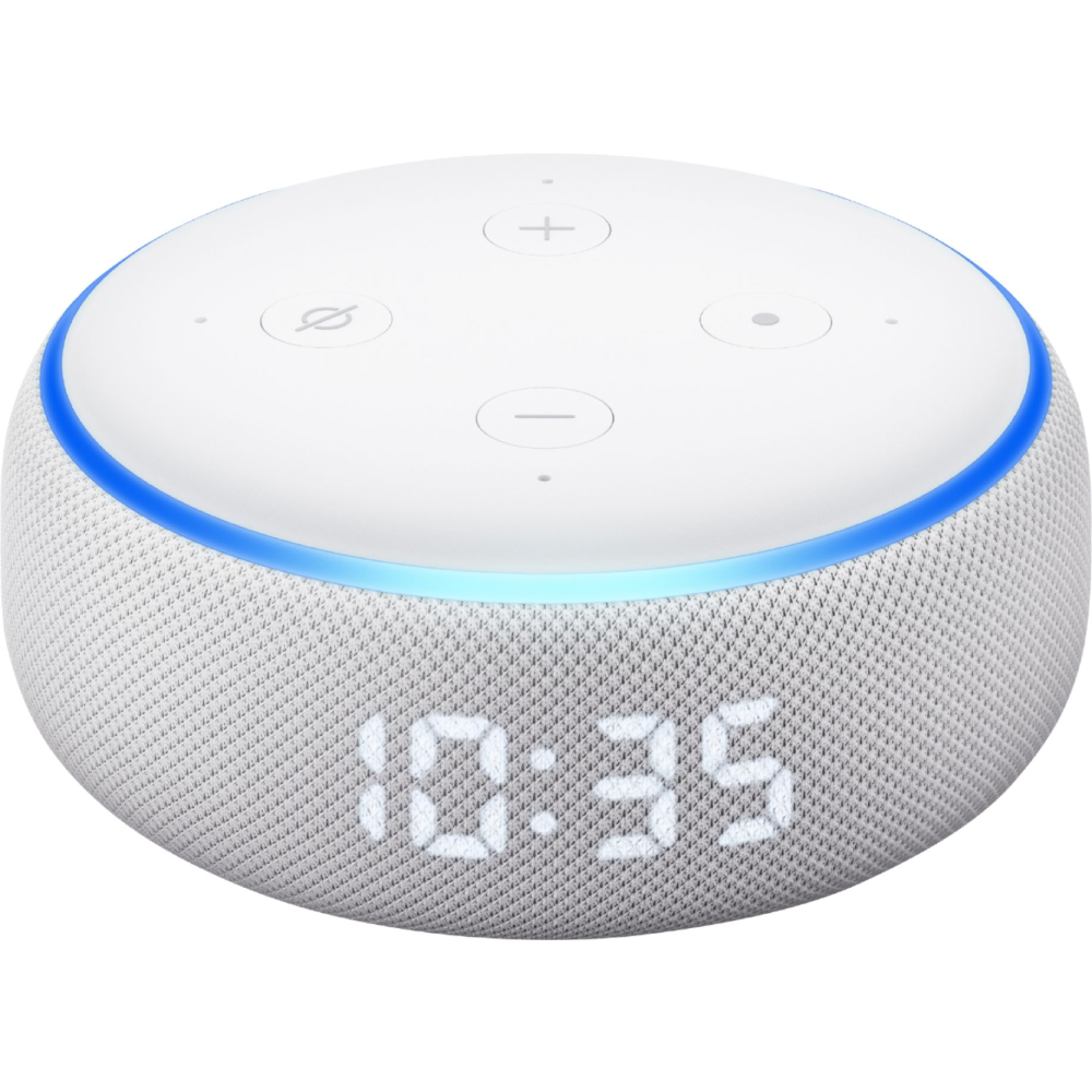 white Echo (Standard) device