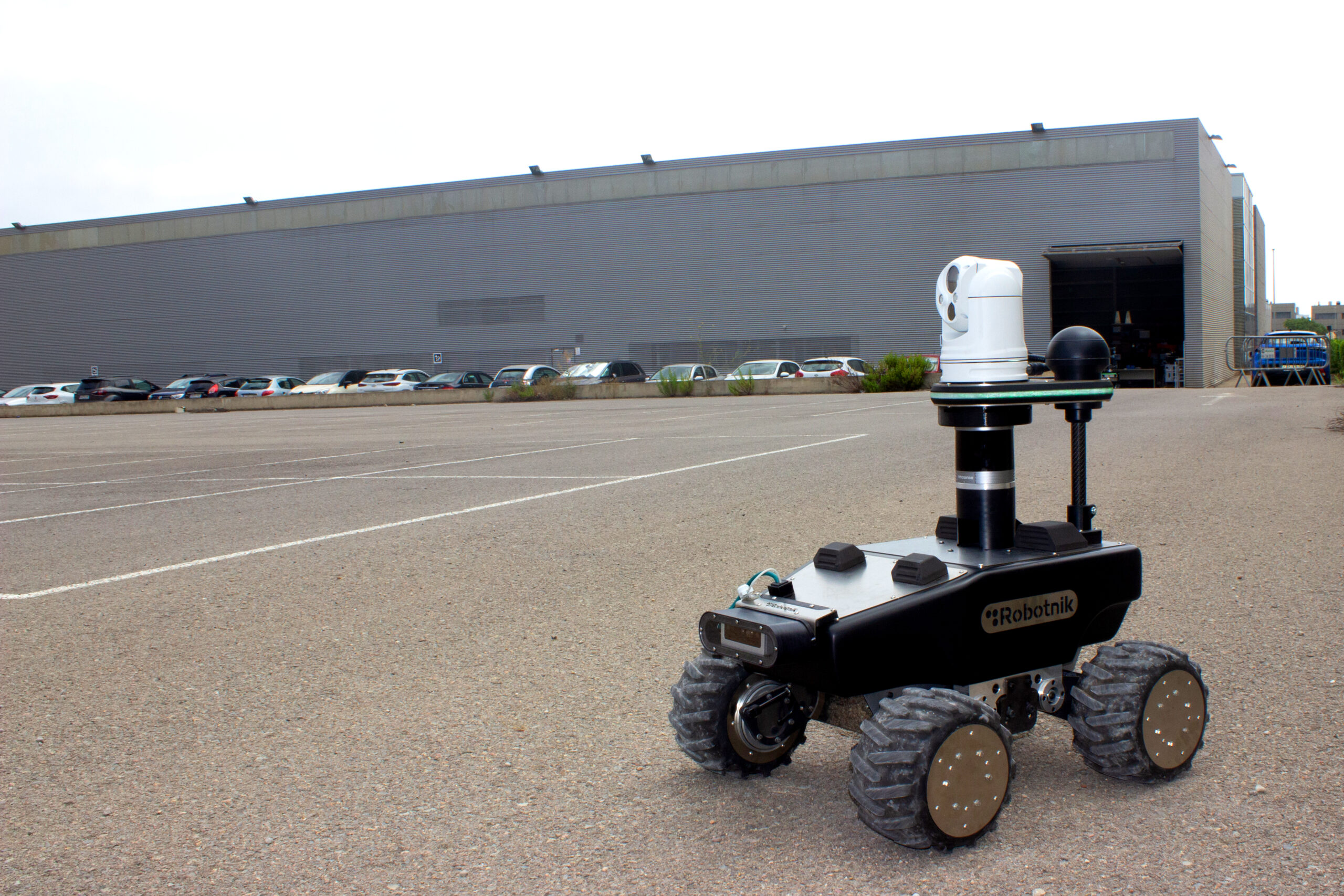 black security robot