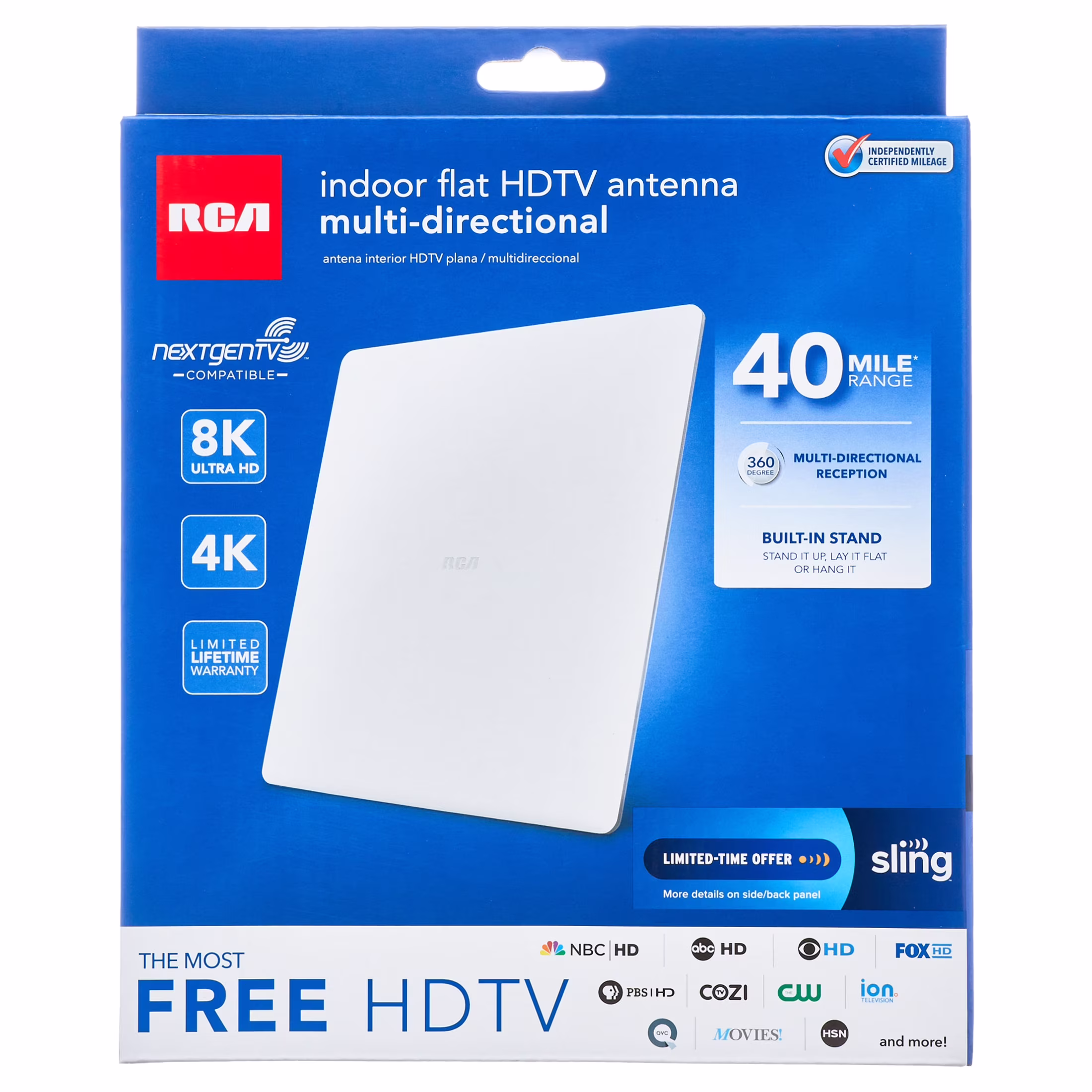 white tv antenna