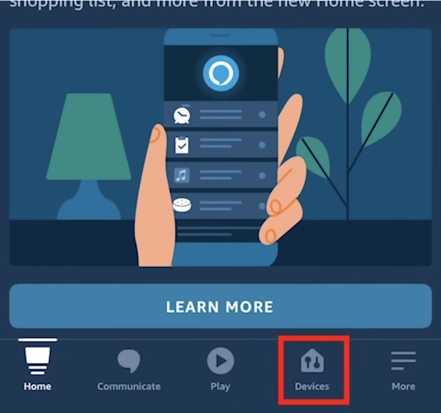 linking amazon speaker with app