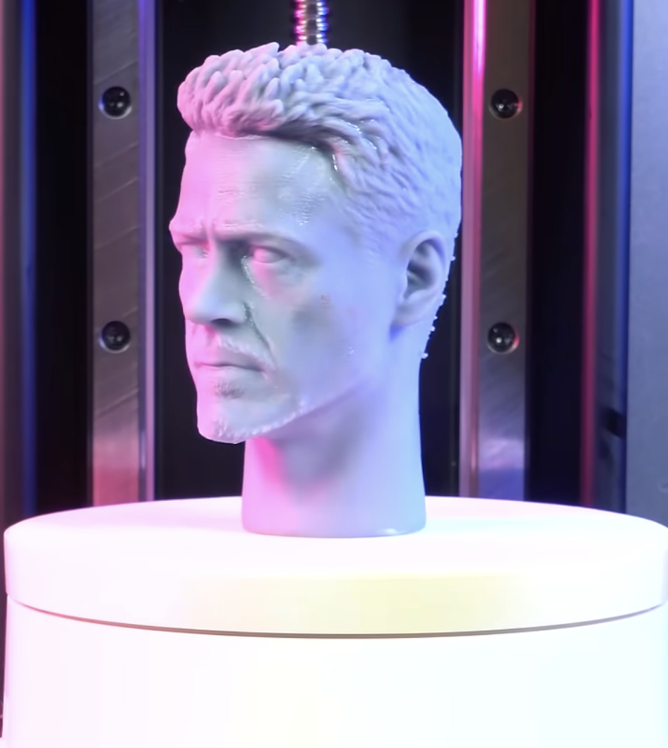 Model after being rinsed