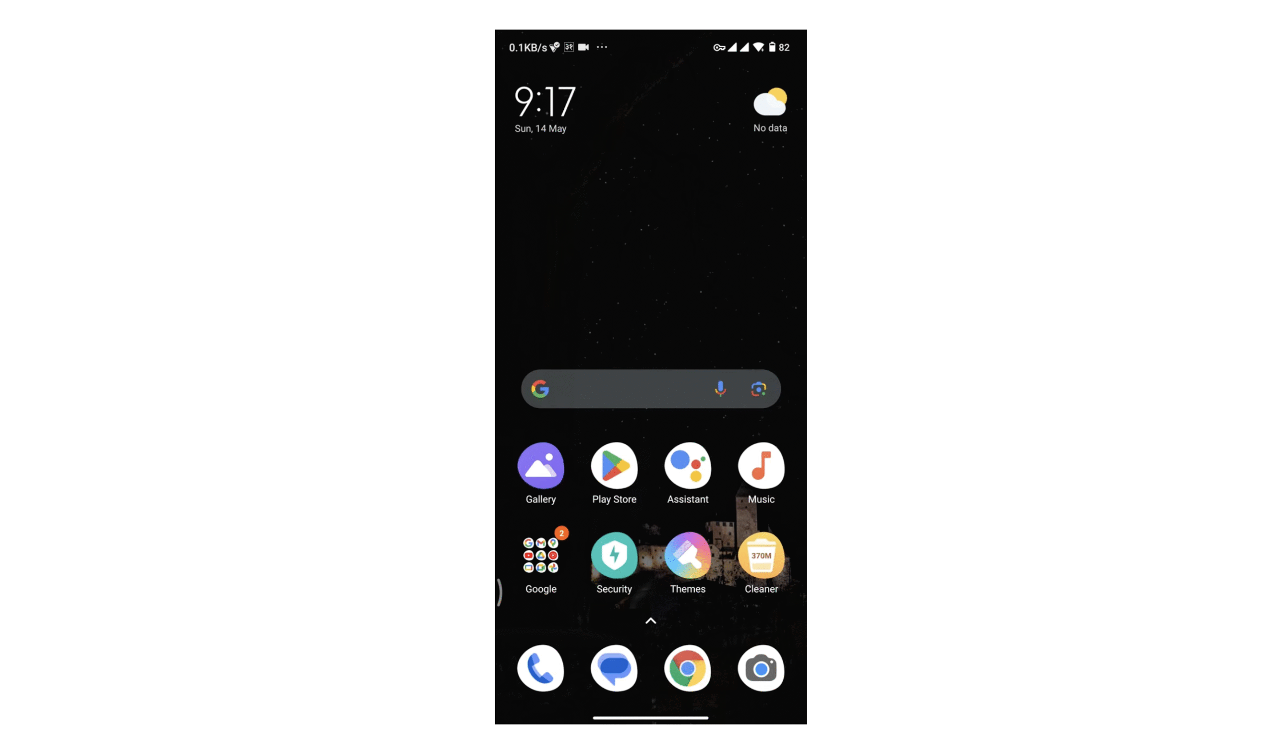 many apps on android phone homepage