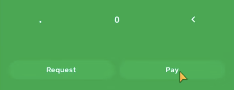 tap the green pay button