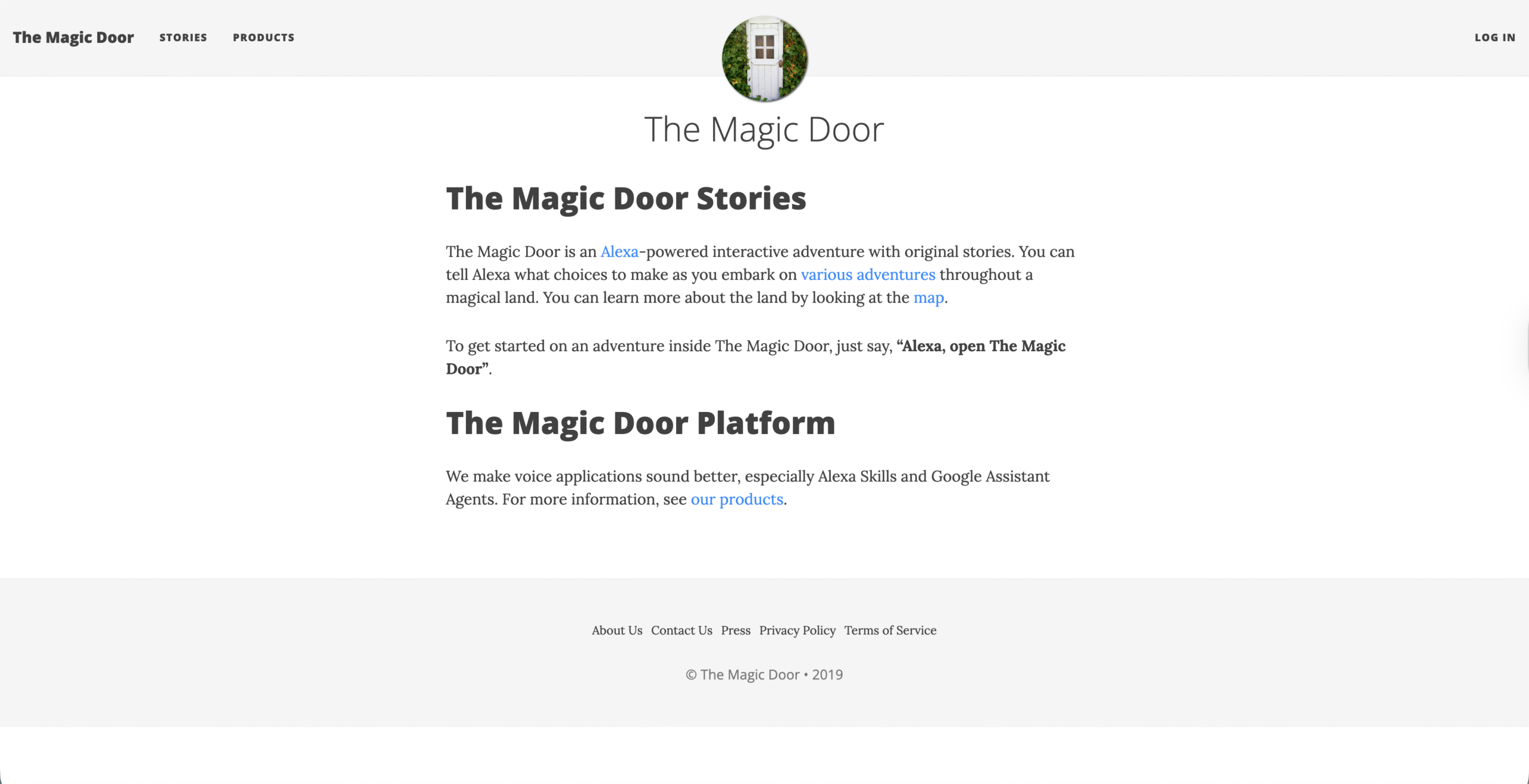 the magic door page