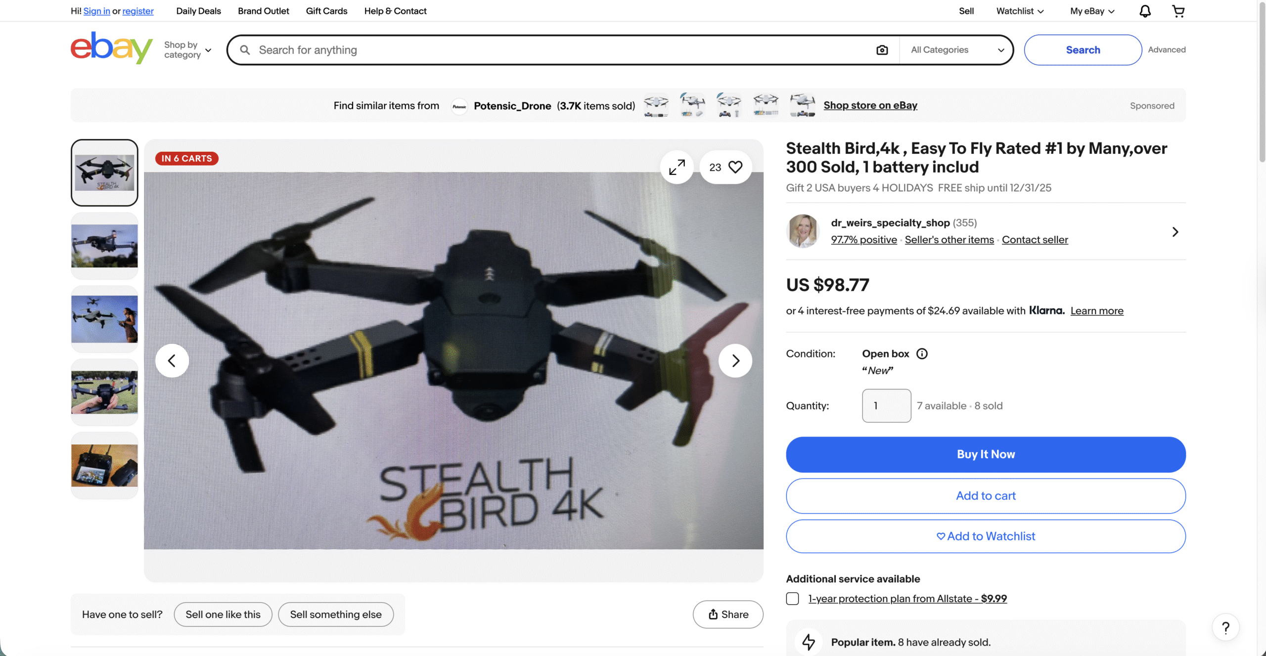 blackbird on ebay