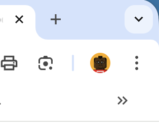 google three dots button