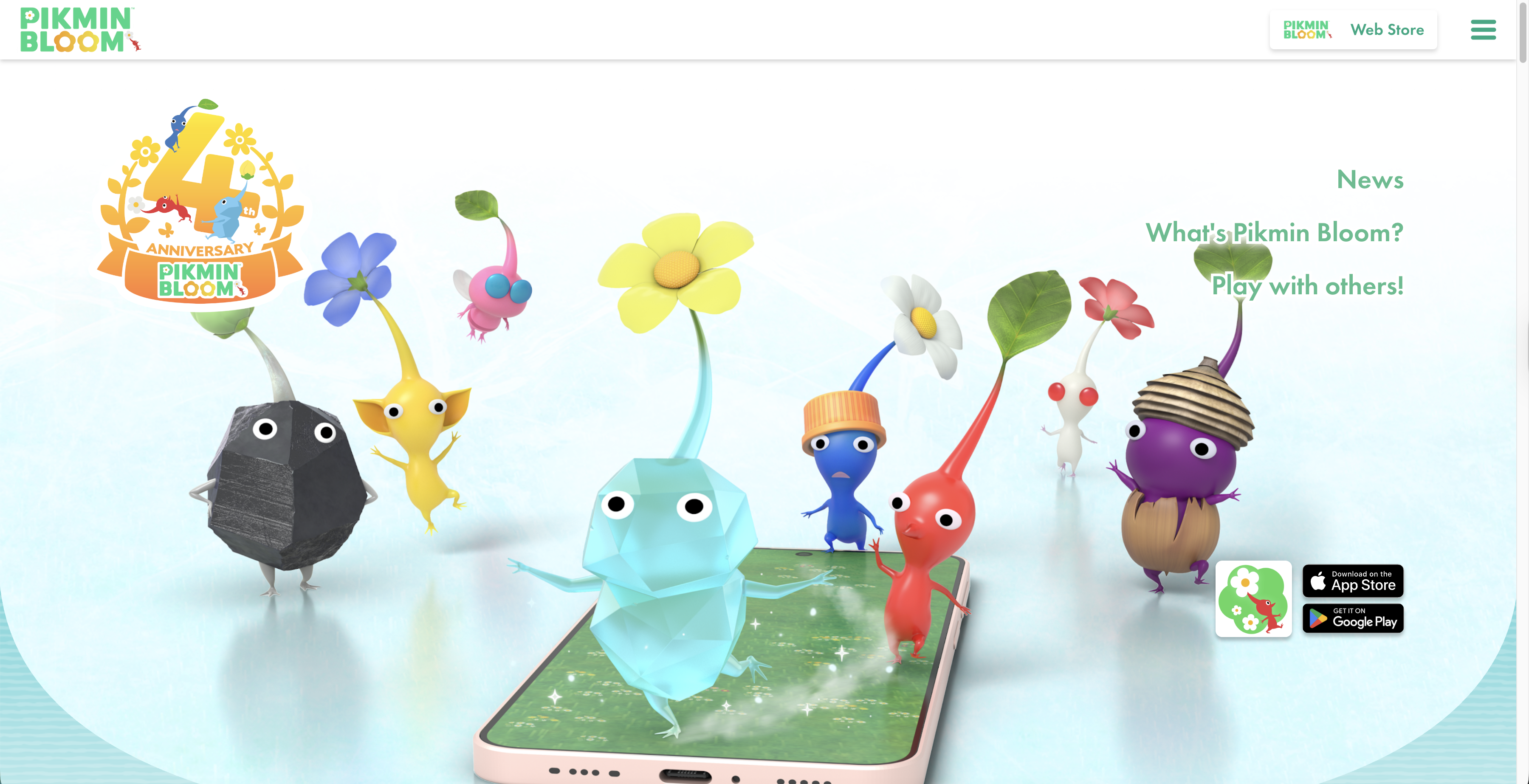pinkmin bloom main page