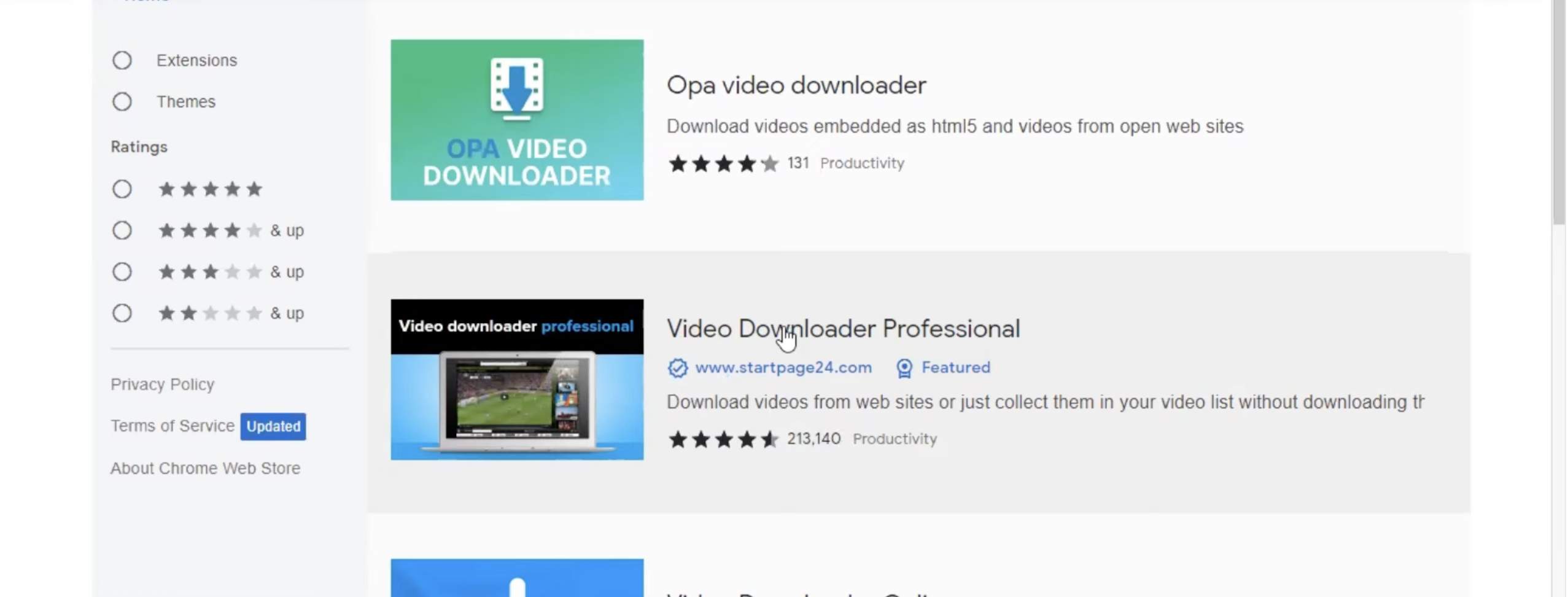popular video downloader extension