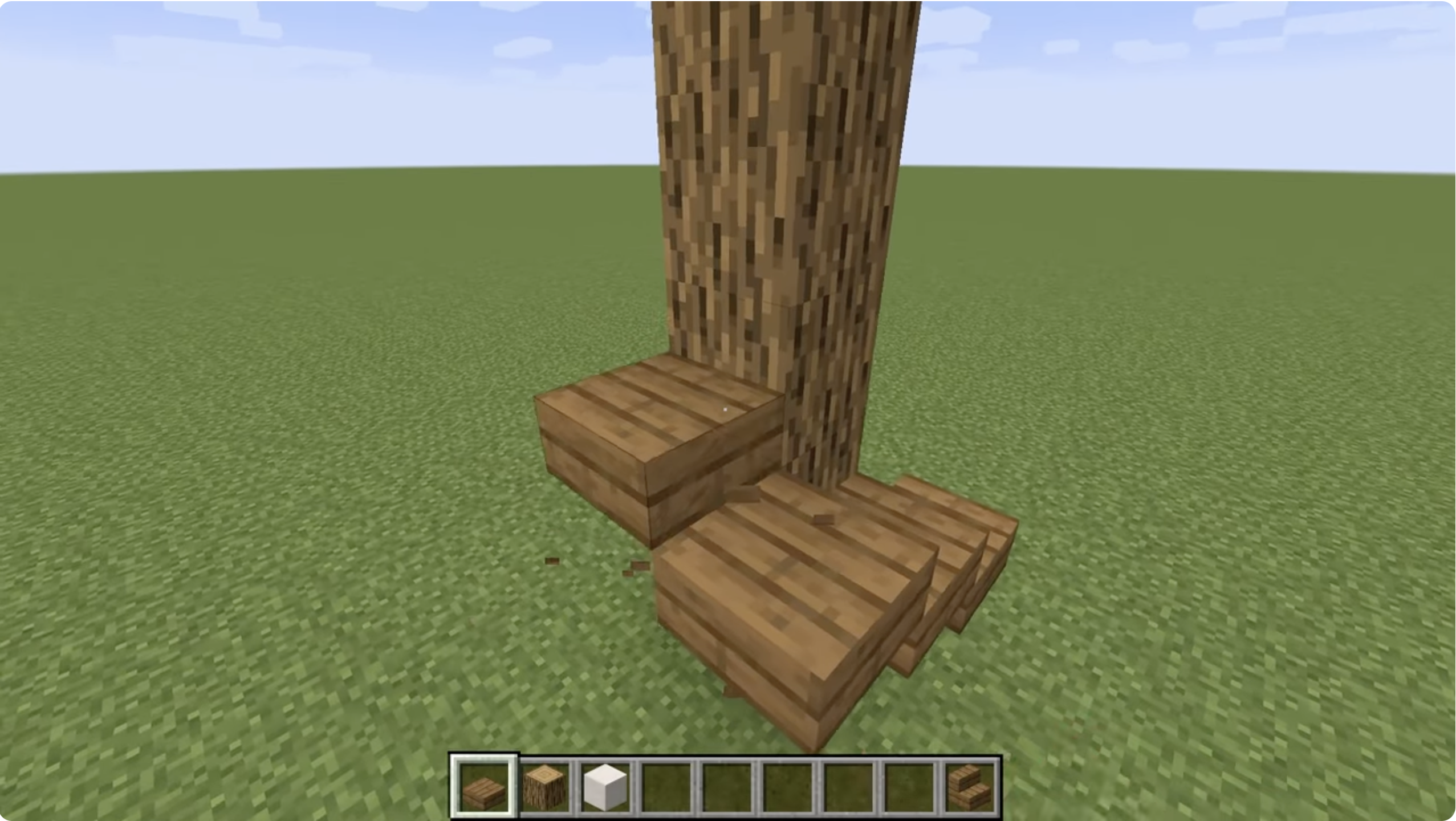 using wood to build the stairs