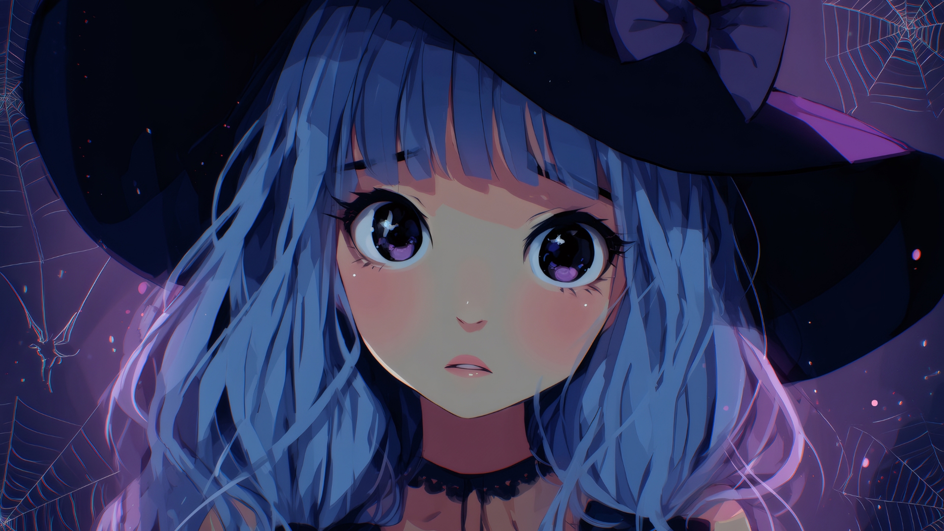 photo of blue-haired anime girl