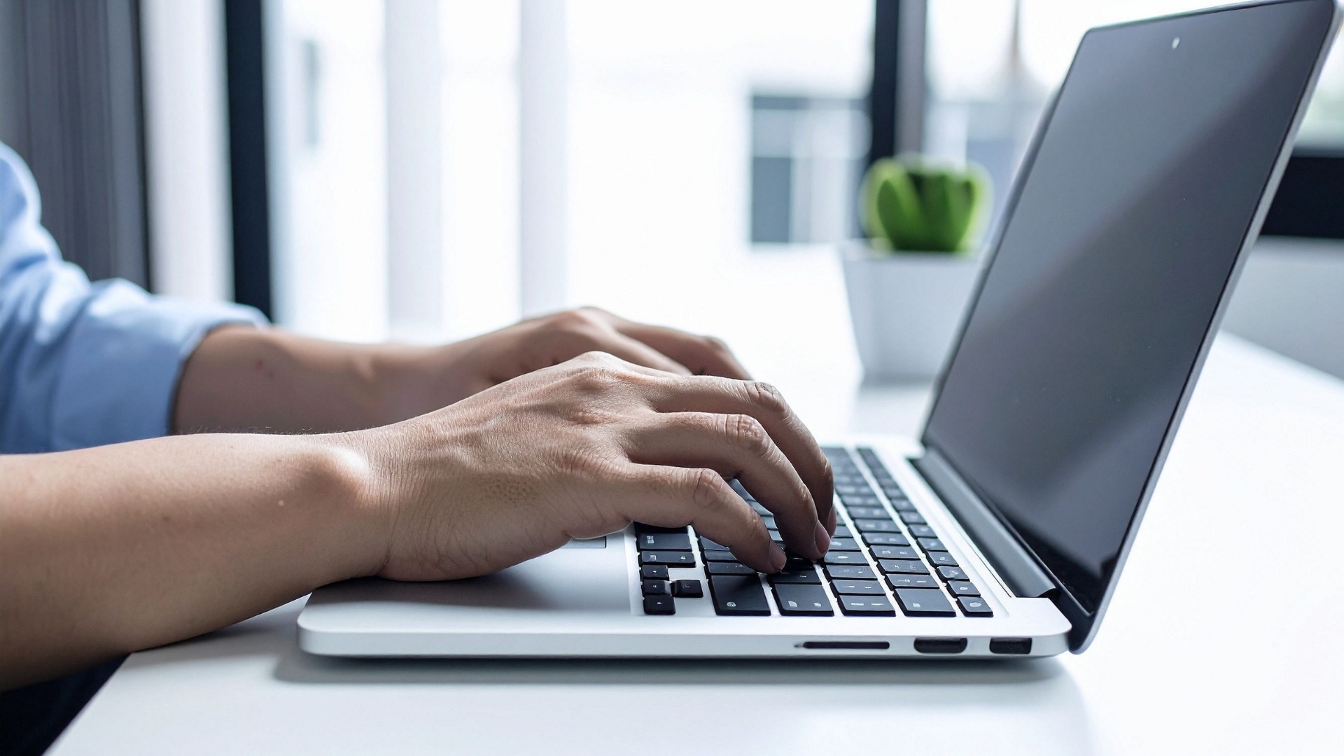 man on laptop exploring safe alternatives