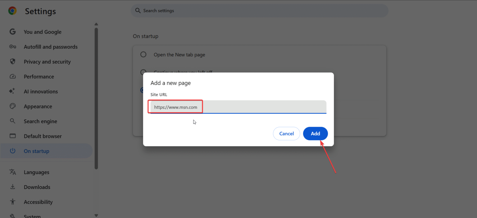 how-to-make-msn-my-homepage-in-google-chrome