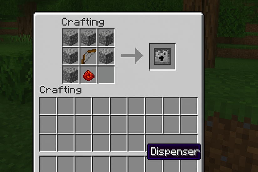 How To Make A Dispenser In Minecraft