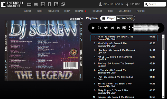 picture of saving music on datpiff