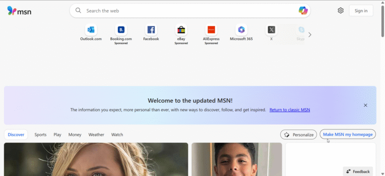 how-to-make-msn-my-homepage-in-google-chrome