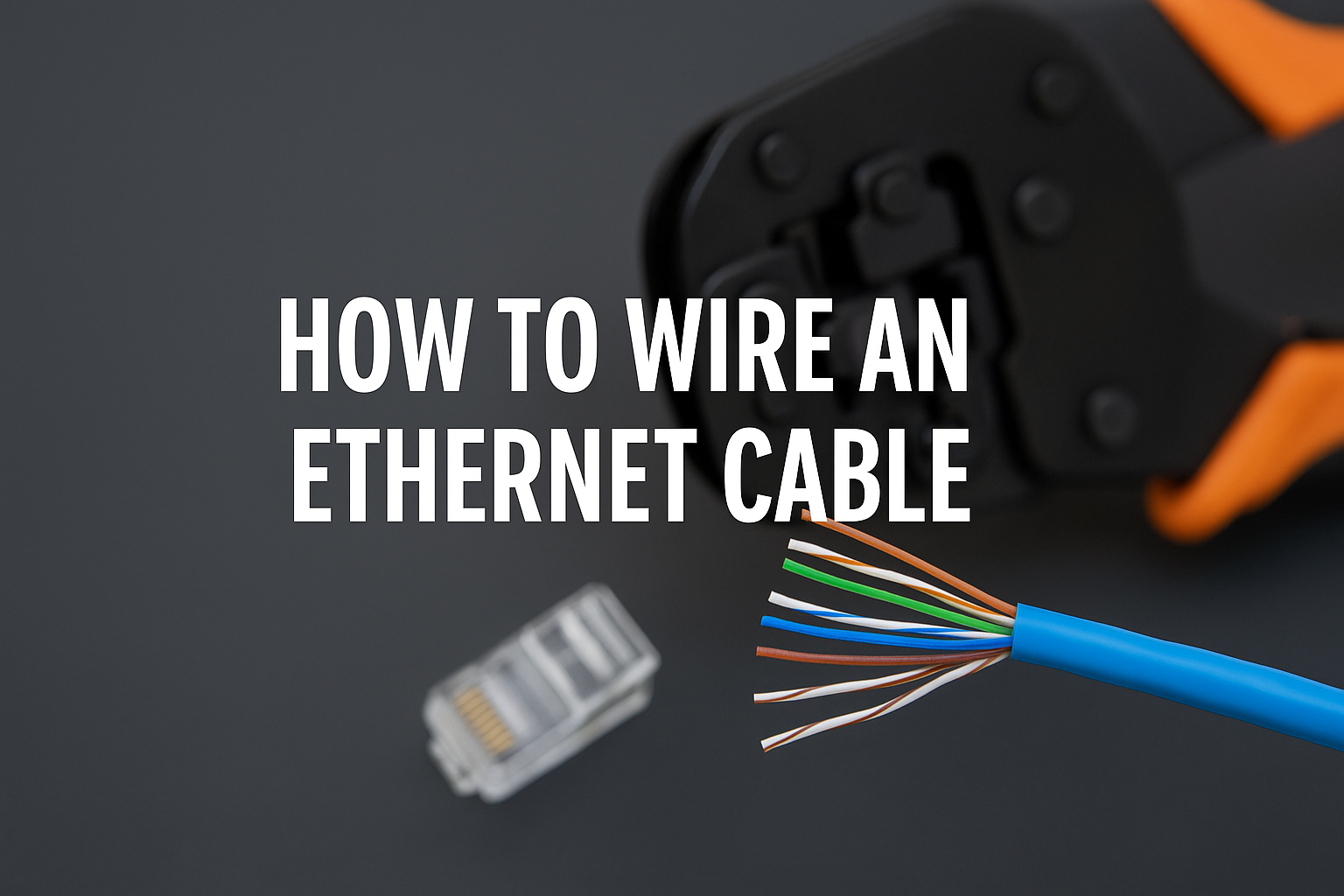 How to Wire an Ethernet Cable (Cat5e, Cat6, Cat6A)