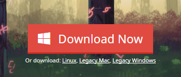 Twitch download page displaying Download for Windows and Download for macOS buttons.