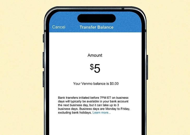 phone with venmo balance