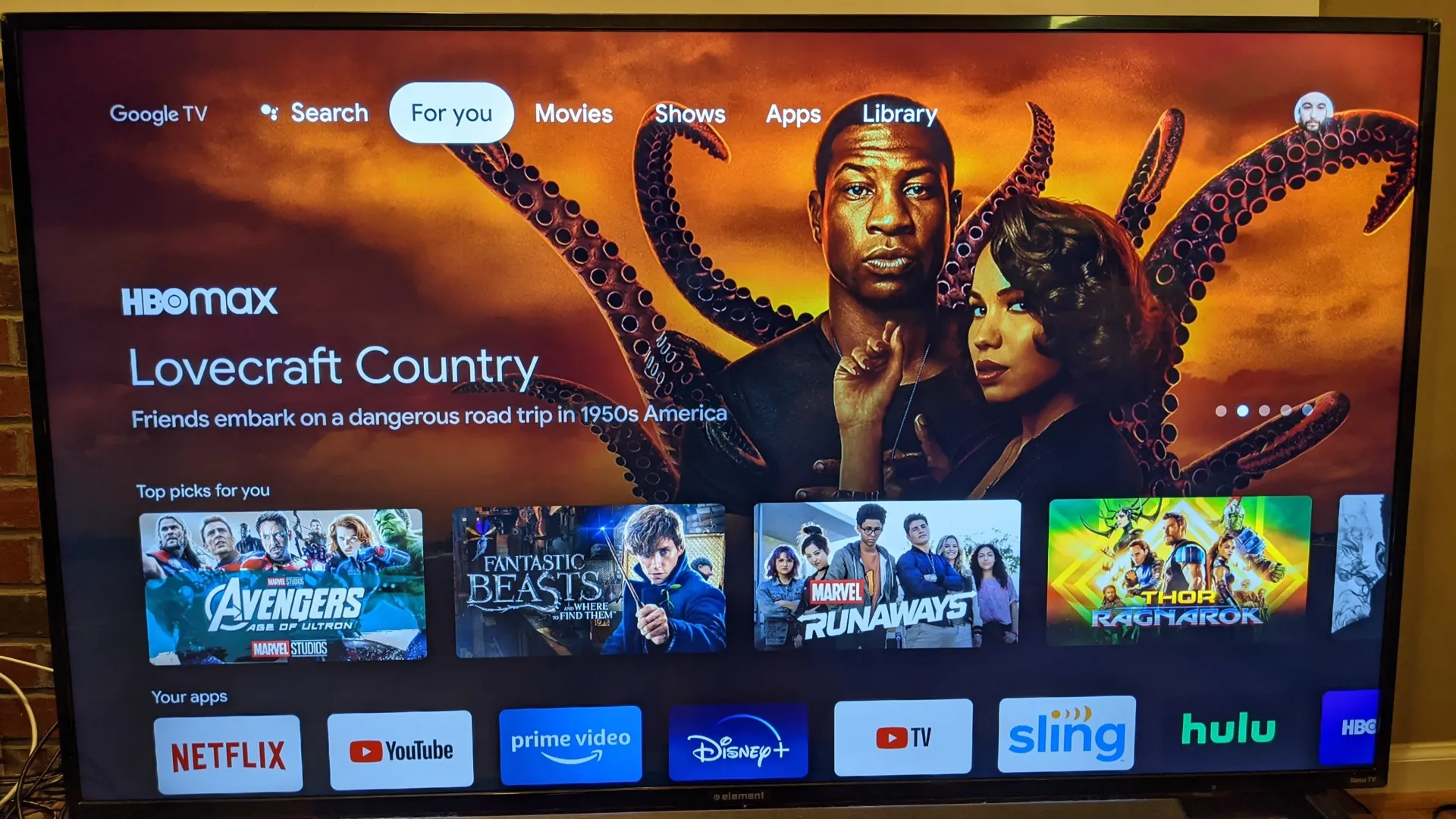 tv with multiple services