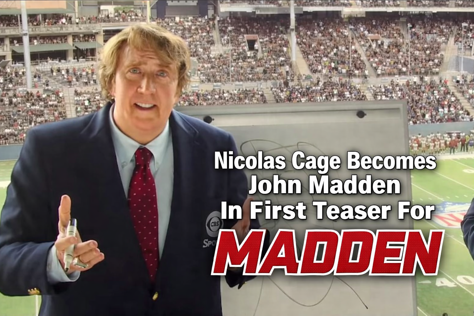 Nicolas Cage Becomes John Madden In First Teaser For Madden Biopic