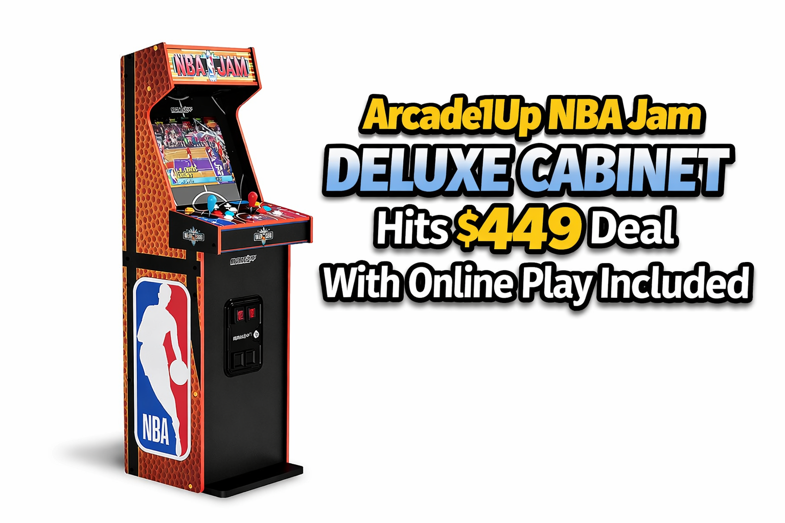 Arcade1Up NBA Jam Deluxe Cabinet Hits $449 Deal With Online Play Included