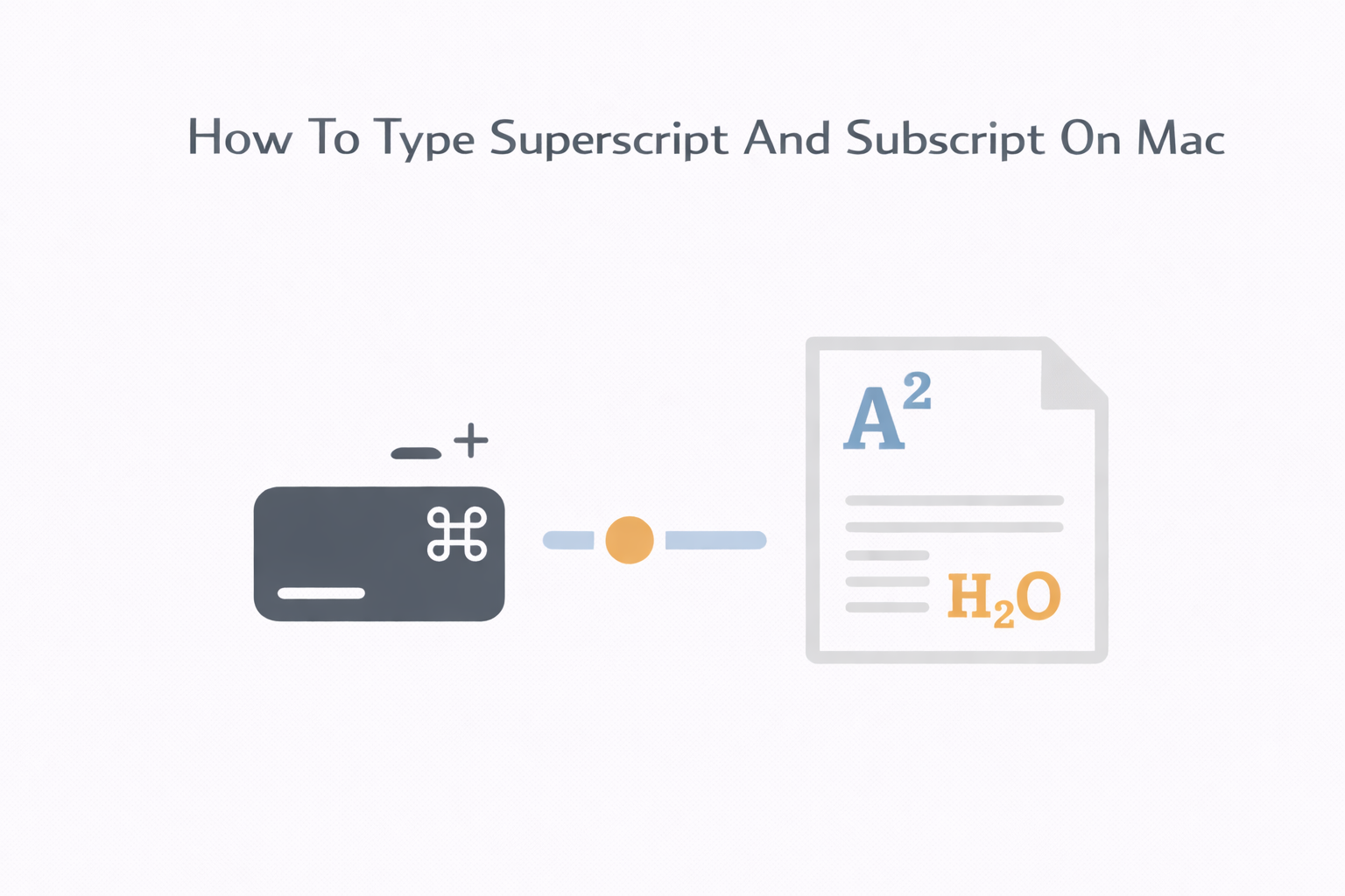 How To Add Superscript and Subscript In Pages, Notes, and Numbers