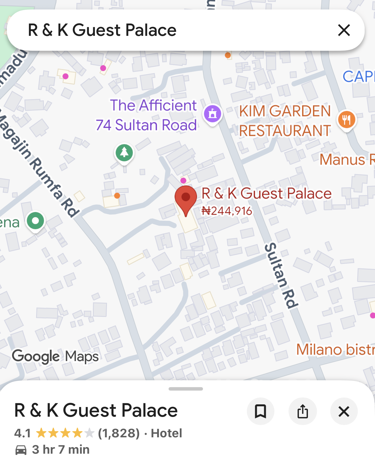 red icon in google maps