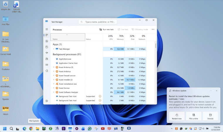 Opening Windows Task Manager