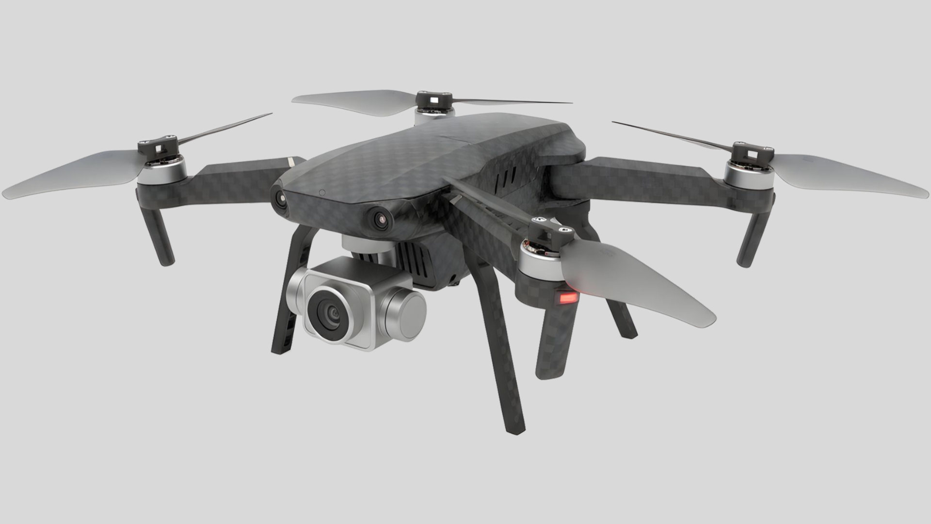 grey drone with camera