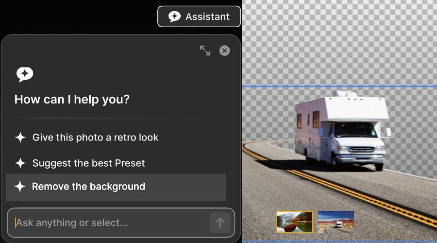 Luminar Neo AI assistant