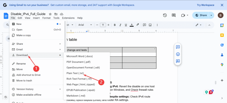 How to Import a Google Docs Document into Google Sheets