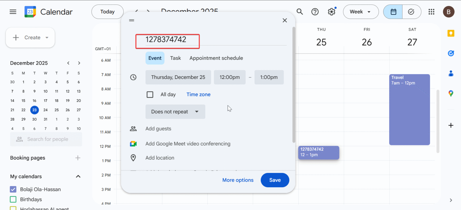 How to Add Flight and Hotel Bookings on Google Calendar