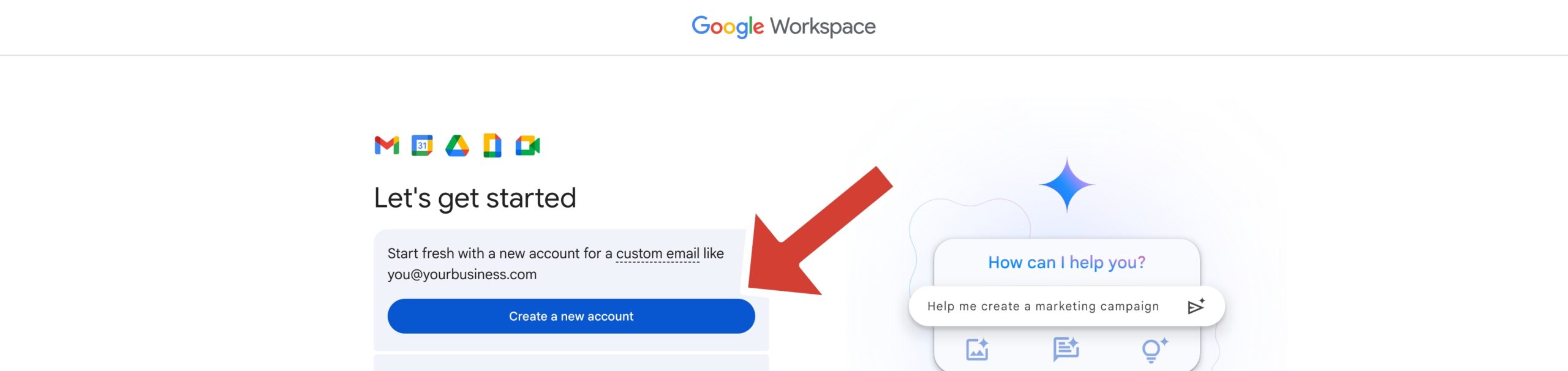 Creating a new account to sync with google voice