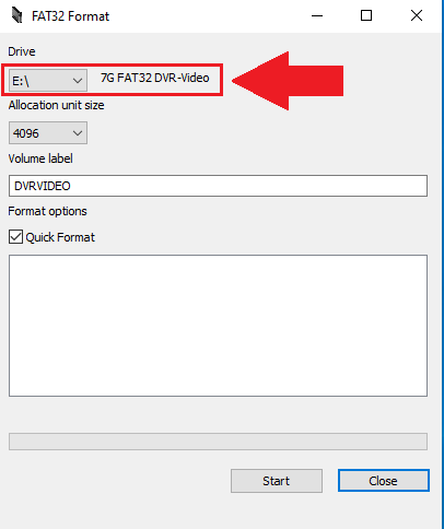 formating an sd card