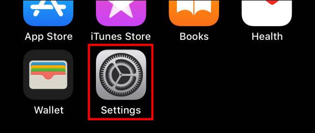 Opening the Settings app on an iPhone and