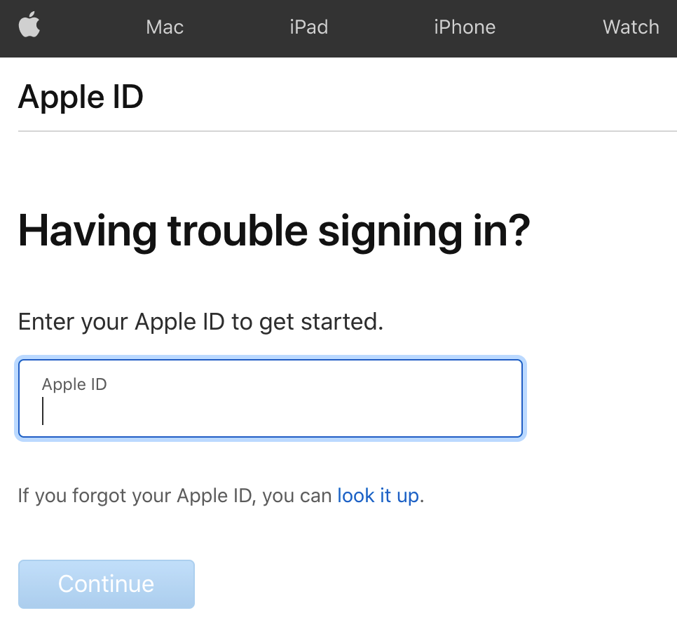 Reset Apple ID security questions option on iforgot.apple.com