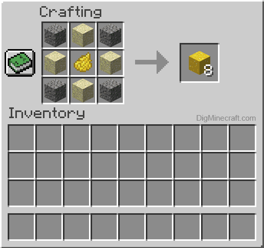 crafting table and materials