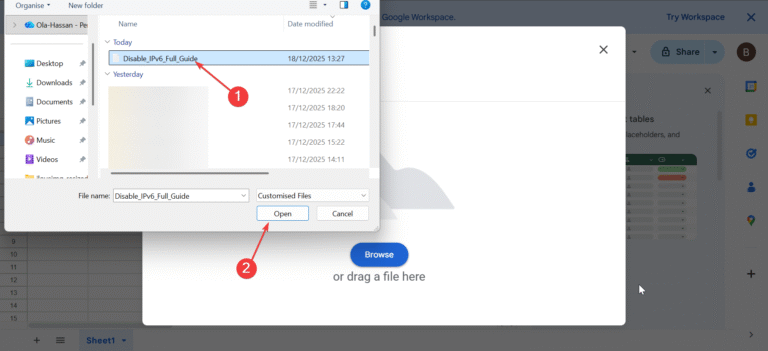 How to Import a Google Docs Document into Google Sheets