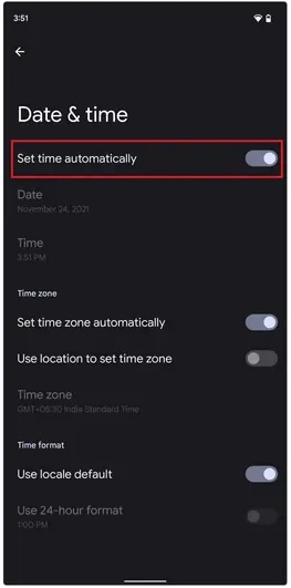 Setting the proper date and time