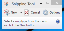 The Windows 7 Snipping Tool open.
