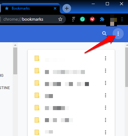 Clicking Chrome's 3-dot menu