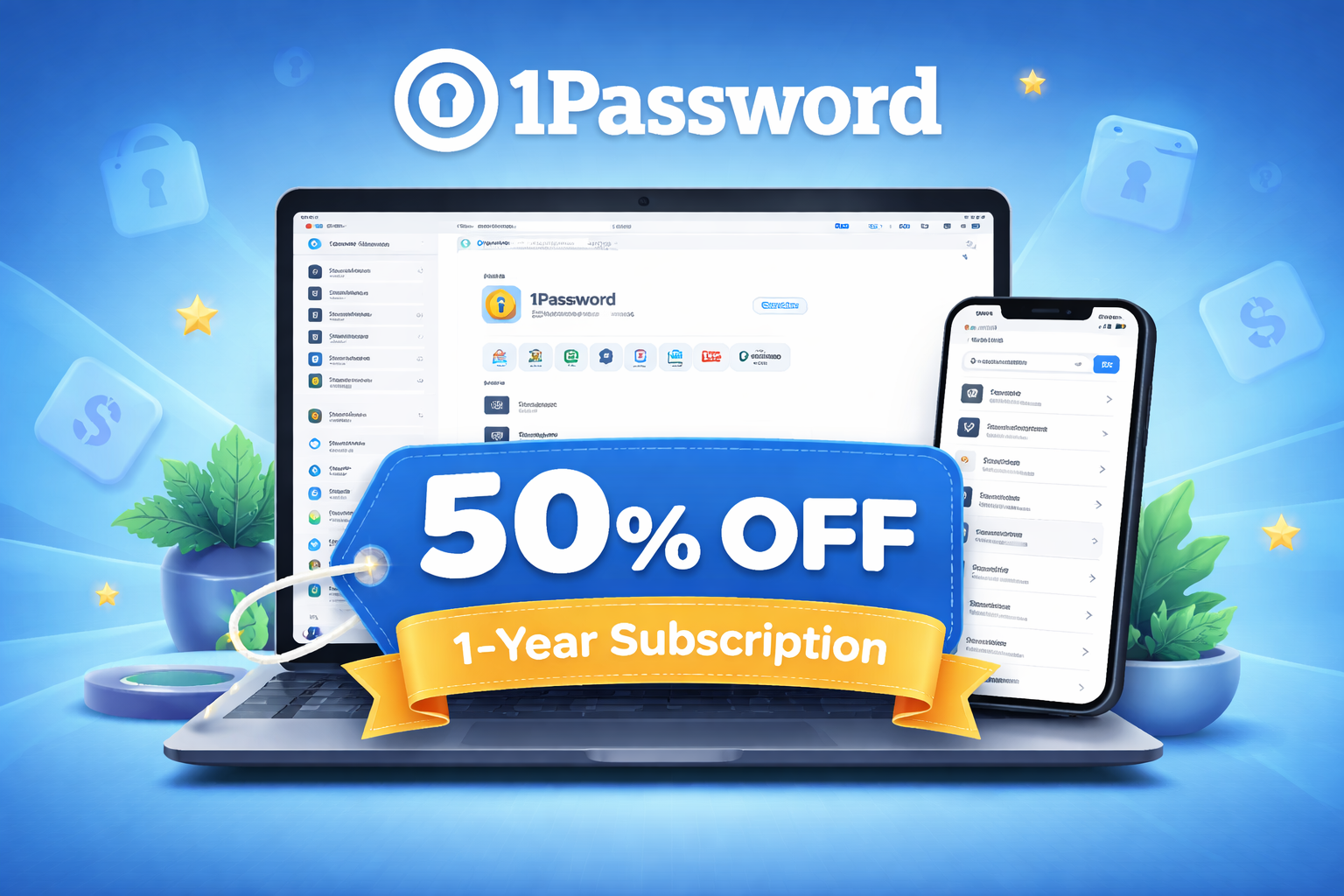 1Password Slashes One-Year Individual Plan by 50% in Limited-Time Deal